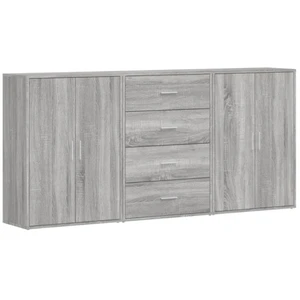 Comparateur de prix : vidaXL Buffets 3 pcs sonoma gris 60x31x84 cm bois d'ingénierie