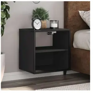 Comparateur de prix : vidaXL Table de chevet murale noir 40x31x39,5 cm