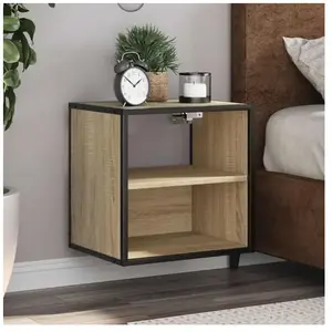 Comparateur de prix : vidaXL Vidaxl Table De Chevet Murale Chêne Sonoma 40x31x39,5 Cm