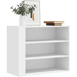 vidaXL Armoire murale blanc 75x35x60 cm bois d'ingénierie pas cher