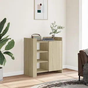 vidaXL Buffet chêne sonoma 73,5x35x75 cm bois d'ingénierie pas cher