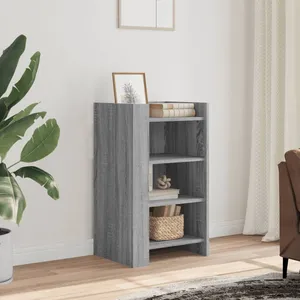 vidaXL Buffet sonoma gris 45x35x75 cm Bois d'ingénierie pas cher