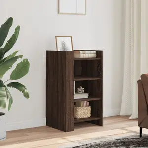 vidaXL Buffet chêne marron 45x35x75 cm bois d'ingénierie pas cher