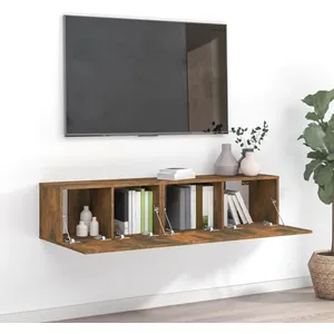 vidaXL Table de chevet murale gris béton 45x30x35 cm pas cher