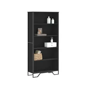 vidaXL Bibliothèque noir 80x31x169 cm bois d’ingénierie pas cher