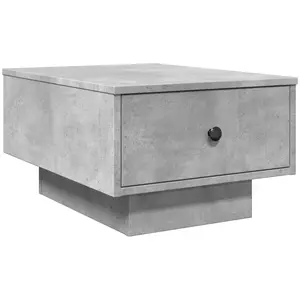 vidaXL Table basse gris béton 60x45x31 cm bois d'ingénierie pas cher