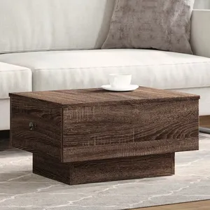 vidaXL Table basse chêne marron 60x45x31 cm bois d'ingénierie pas cher
