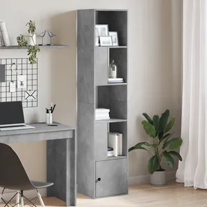 Comparateur de prix : vidaXL Bibliothèque gris béton 40x36x189 cm bois d'ingénierie