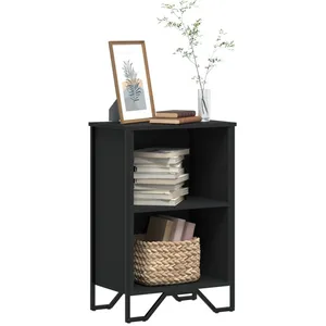 Comparateur de prix : vidaXL Bibliothèque noir 50x31x74,5 cm bois d'ingénierie