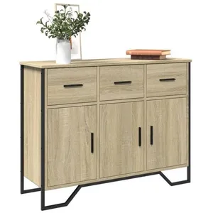 vidaXL Buffet chêne sonoma 97x32,5x74,5 cm bois d'ingénierie pas cher