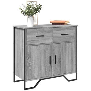 vidaXL Buffet sonoma gris 79,5x35,5x74,5 cm bois d'ingénierie pas cher