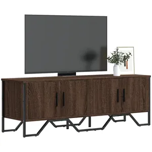 vidaXL Meuble TV chêne marron 122x34x41 cm bois d'ingénierie pas cher
