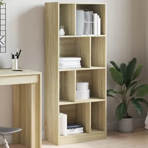 vidaXL Bibliothèque chêne sonoma 57x28,5x141 cm bois d'ingénierie pas cher