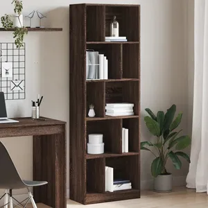 vidaXL Bibliothèque chêne marron 57x28,5x174 cm bois d'ingénierie pas cher