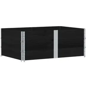 Comparateur de prix : vidaXL Jardinière noir 150x100 cm bois massif de pin