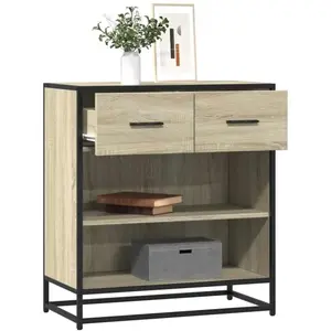 vidaXL Vidaxl Buffet Chêne Sonoma 68x35x76 Cm Bois D'ingénierie pas cher