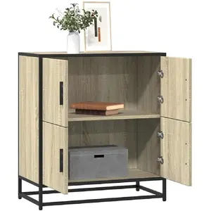 vidaXL Buffet chêne sonoma 68x35x76 cm bois d'ingénierie pas cher