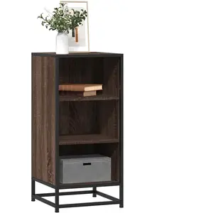 Vidaxl - Buffet chêne marron 35,5x35x76 cm bois d'ingénierie et métal