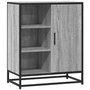 vidaXL Vidaxl Buffet Sonoma Gris 62x35x76 Cm Bois D'ingénierie pas cher