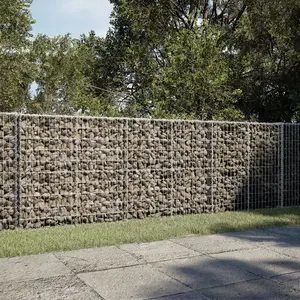 Comparateur de prix : vidaXL Panier gabion avec couvercle 300x50x100 cm fer galvanisé