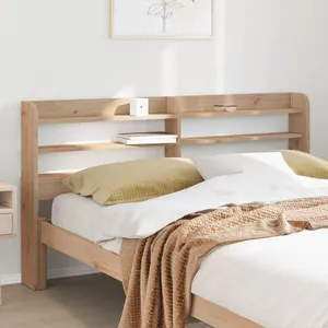 vidaXL Tête de lit avec étagères 120 cm bois massif de pin pas cher