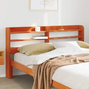 Tête De Lit Blanche Brillante Avec Armoire Intégrée – 140x18,5x104,5 Cm
