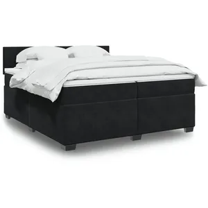 Comparateur de prix : vidaXL Sommier à lattes de lit et matelas Noir 200x200 cm Velours