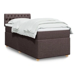 vidaXL Sommier à lattes de lit avec matelas Marron foncé 80x200 cm pas cher