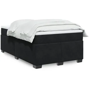 Comparateur de prix : vidaXL Sommier à lattes de lit avec matelas Noir 120x200 cm Velours