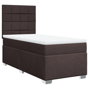 vidaXL Sommier à lattes de lit avec matelas Marron foncé 80x200 cm pas cher