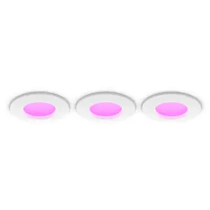 Philips Hue white & Color ambiance Lampe Fine Encastrée 90 mm, Lot De ...