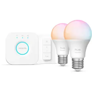 Philips Hue white & Color ambiance Kit De Démarrage Essential : 2 ampo...