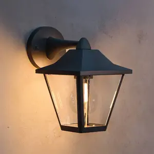 Applique d'extérieur Philips Juli, noire, métal, IP44, E27 pas cher