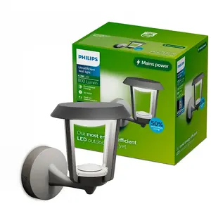 Applique d'extérieur LED Philips Nuvy, anthracite, métal, IP44