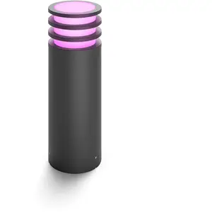Lampe sur pied - PHILIPS HUE - Lucca - Anthracite - 1xA60 WCA - IP44 pas cher