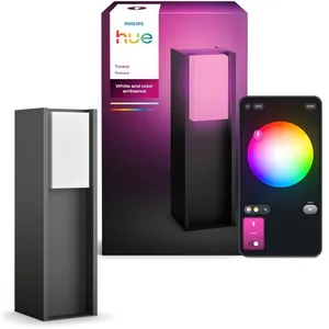 Comparateur de prix : Philips Hue Turaco - Potelet extérieur anthracite