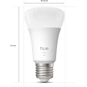 Comparateur de prix : Philips Hue White A60   Ampoules connectées E27 810 lm (Pack de 2)