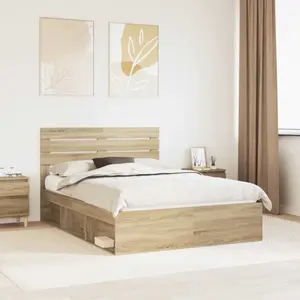 vidaXL Cadre de lit Sonoma 160 x 200 cm Pin massif pas cher