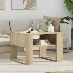 vidaXL Table basse Chêne Sonoma 66 x 53 x 45 cm Bois d'ingénierie pas cher