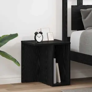 vidaXL Table d'appoint 2 pcs Chêne noir 37 x 32 x 40 cm