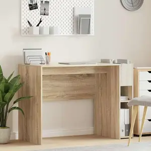 vidaXL Bureau Chêne Sonoma 109 x 50 x 78 cm Bois composite pas cher
