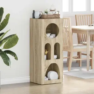 vidaXL Buffet Sonoma-Eiche 40 x 35 x 100,5 cm Holzwerkstoff pas cher