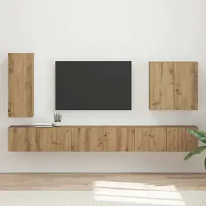 vidaXL 6 pcs Chêne artisanal pas cher