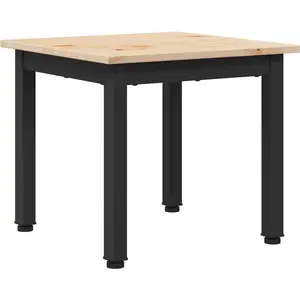 vidaXL vidaXL Table basse Naturel 40 x 40 x 36 cm Bois de pin massif pas cher