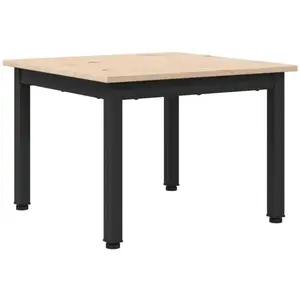 vidaXL vidaXL Table basse Naturel 50 x 50 x 36 cm Bois de pin massif pas cher