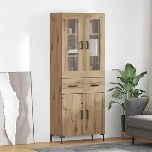 vidaXL vidaXL Haut Armoire 2 pcs Chêne artisanal 69,5 x 34 x 180 cm