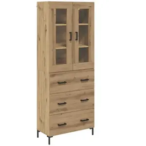 Comparateur de prix : vidaXL vidaXL Haut Armoire 2 pcs Chêne artisanal 69,5 x 34 x 180 cm