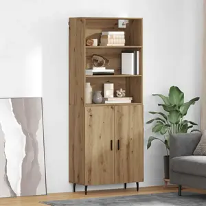 vidaXL Haut Armoire Chêne artisanal 69,5 x 34 x 180 cm pas cher