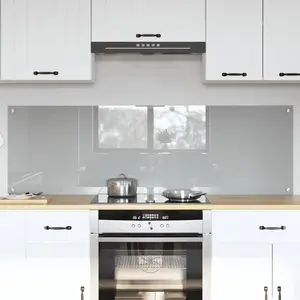Comparateur de prix : vidaXL Protection de cuisine 2 pcs Gris clair 80 x 50 cm verre trempé