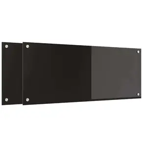Comparateur de prix : vidaXL Protection de cuisine Noir 100 x 40 x 0.8 cm verre trempé